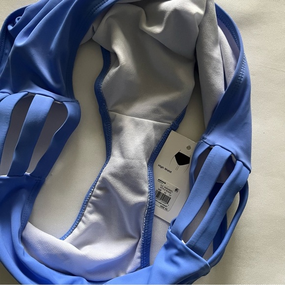 SO Strappy High Waist Caribbean Blue Bikini Bottoms Size Juniors’ XLarge NWT - Picture 15 of 16